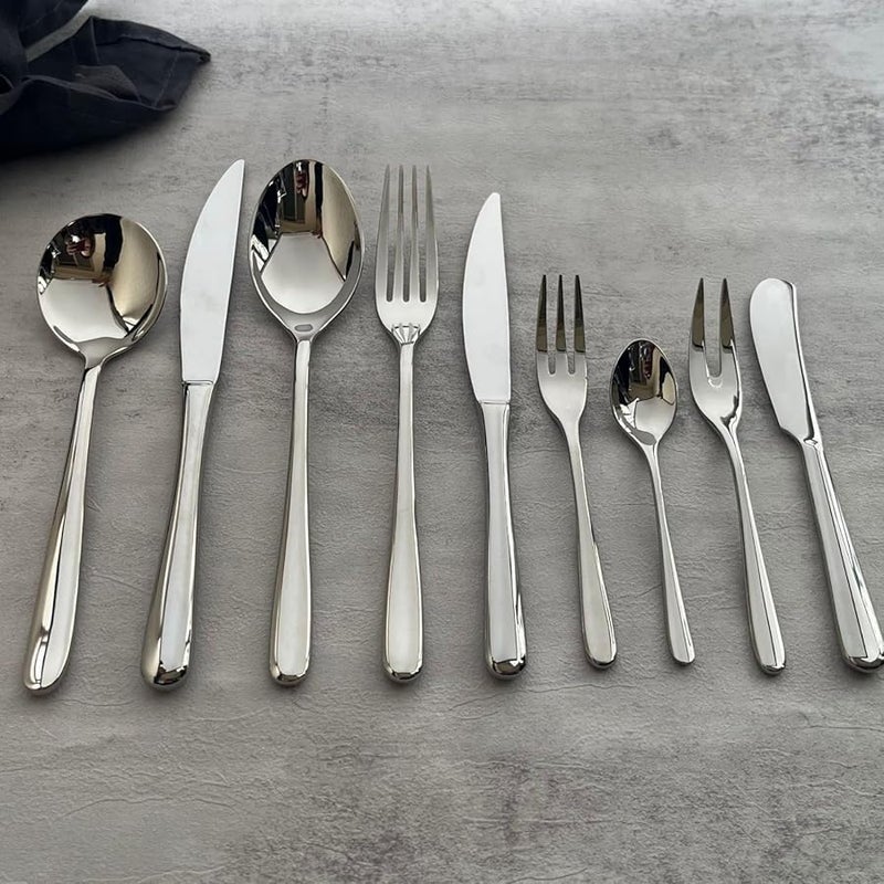 مجموعة سكاكين ستيك 304 من الفولاذ المقاوم للصدأ مصقولة بالمرآة سميكة ومتينة أدوات مائدة بدرجة فندقية - Image 4